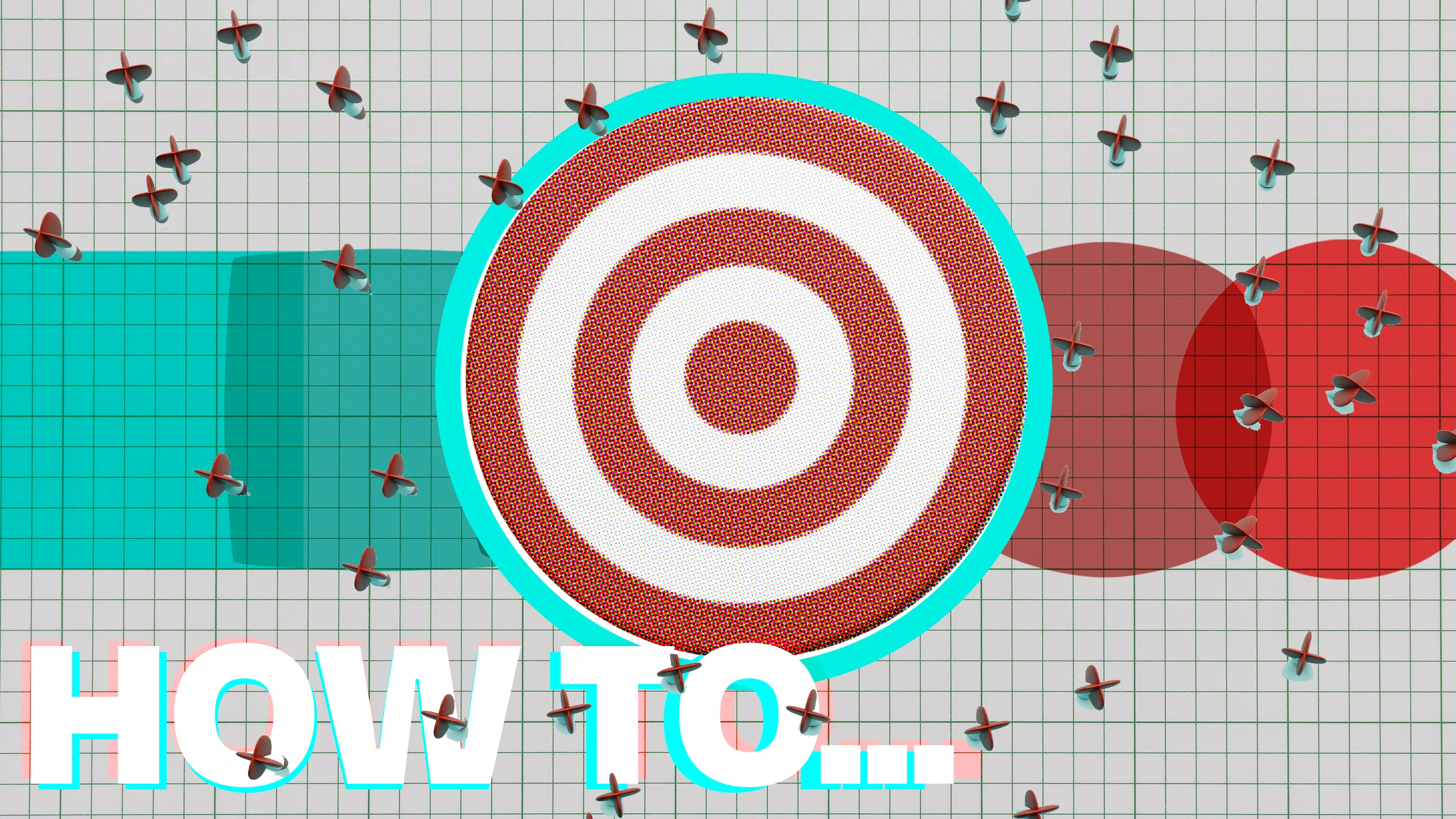 'How to...' logo and an illustratiion of darts mostly missing a target